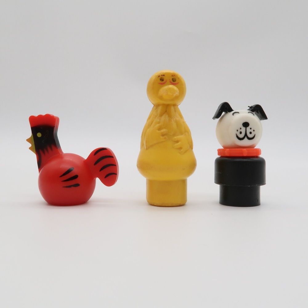 Vintage Fisher Price Little People Lot of 3 Animals #3
